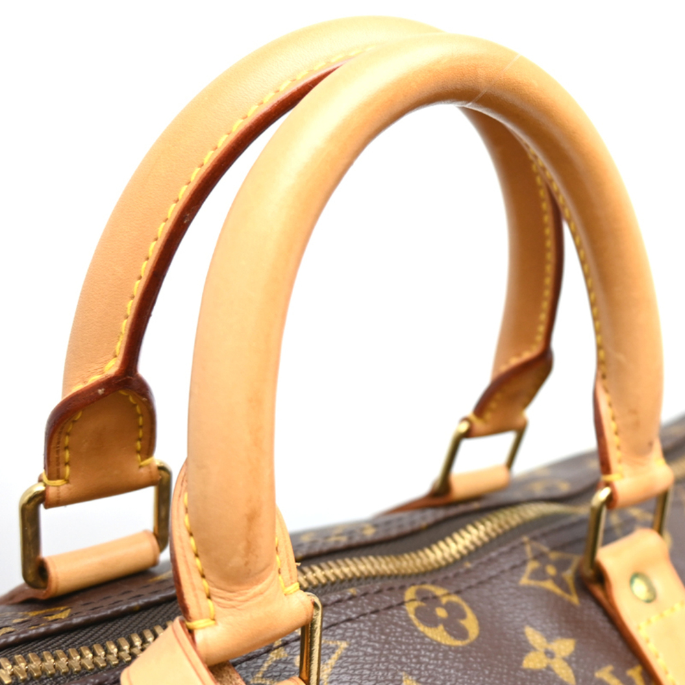 LOUIS VUITTON Brown Monogram Keepall 55 Boston Bag - Picture 5 of 10